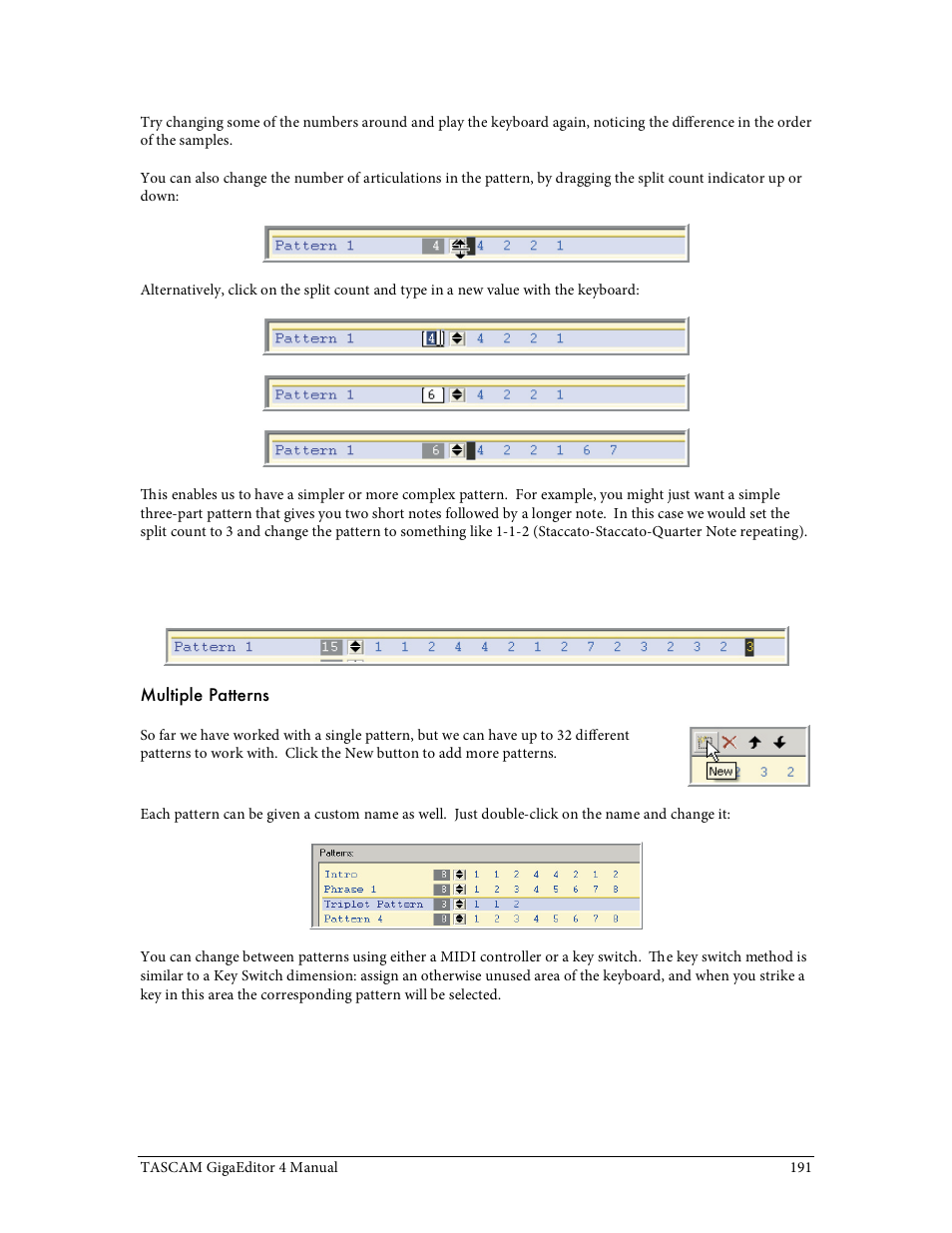 Tascam GigaStudio User Manual | Page 191 / 210