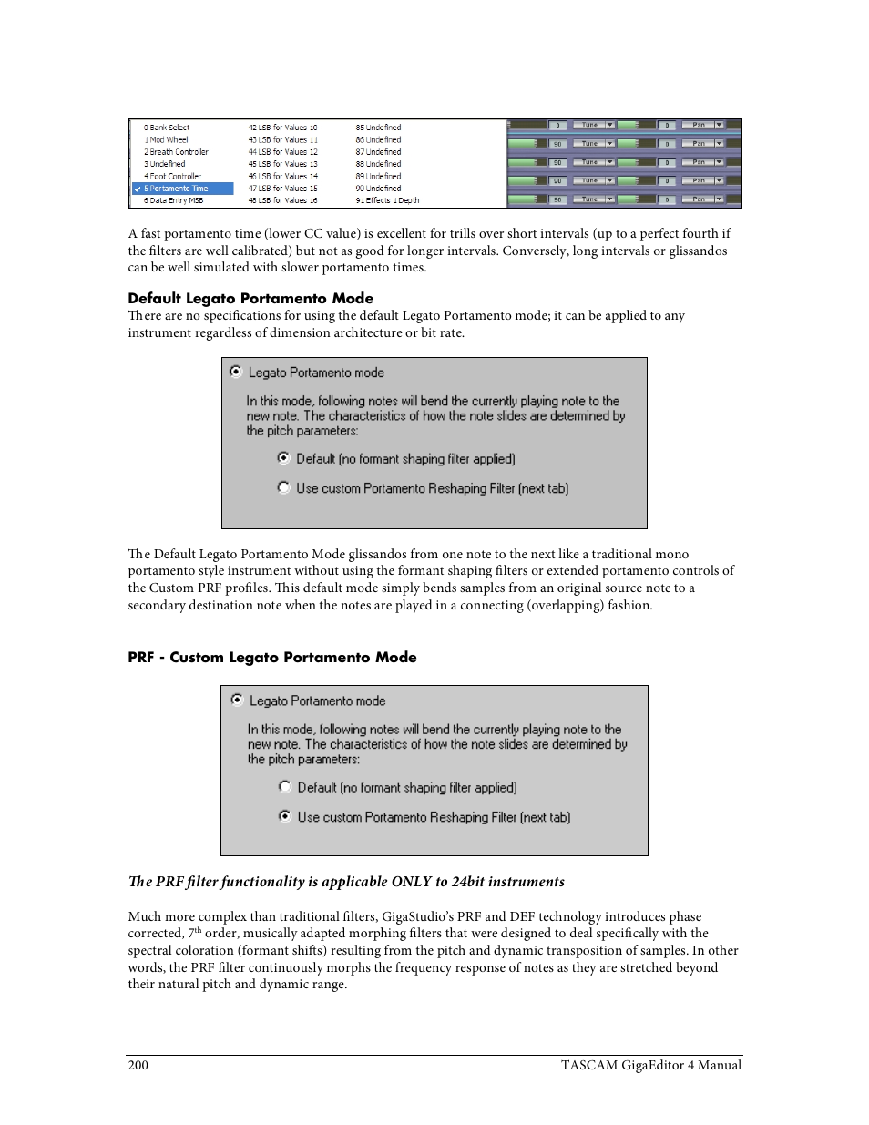 Tascam GigaStudio User Manual | Page 200 / 210