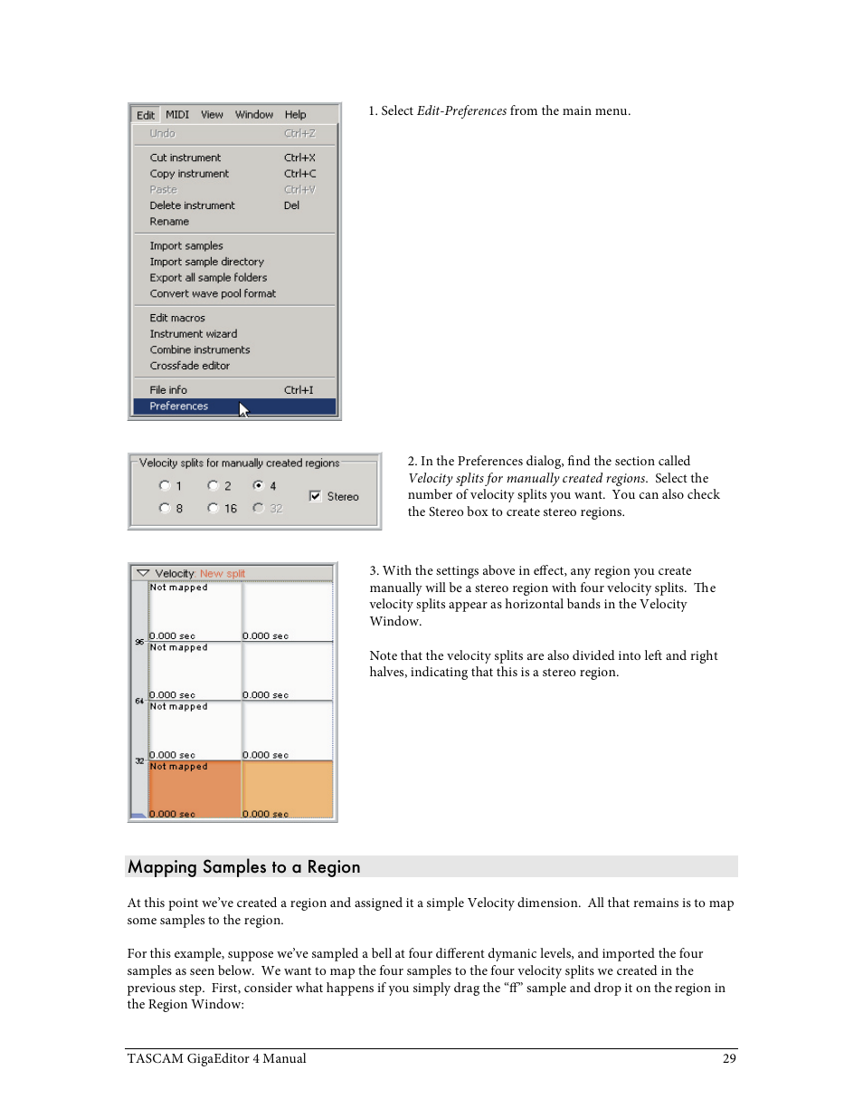 Tascam GigaStudio User Manual | Page 29 / 210