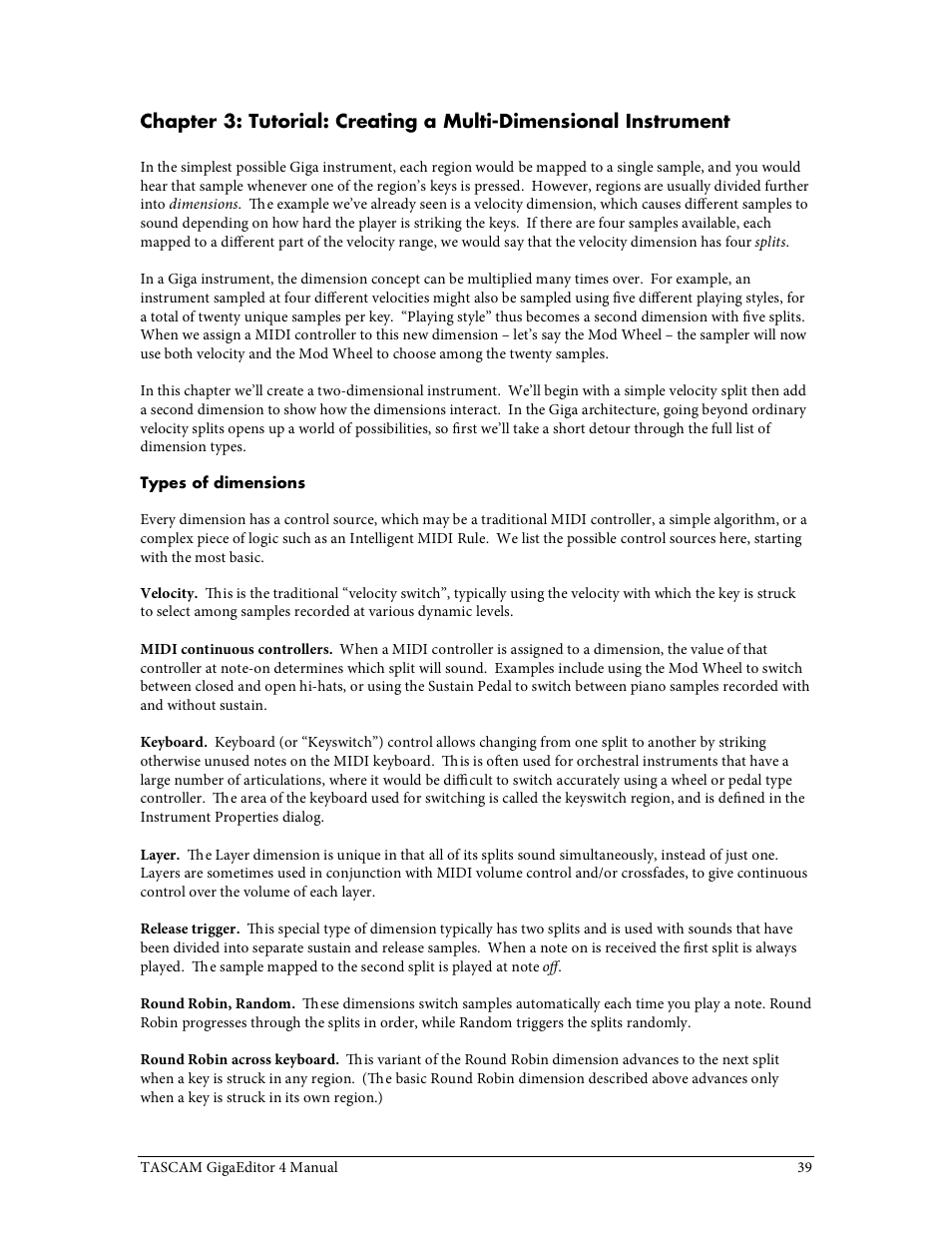 Tascam GigaStudio User Manual | Page 39 / 210