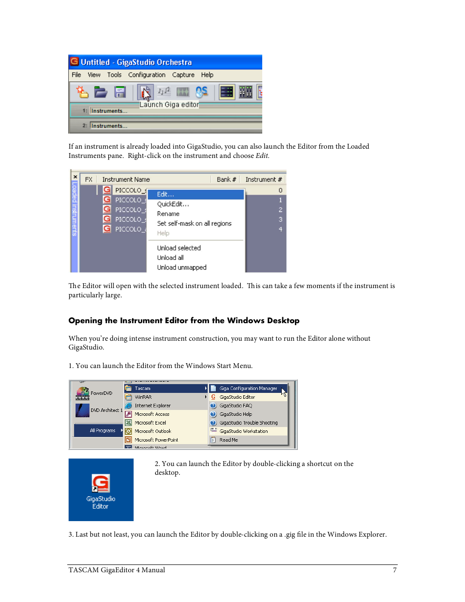 Tascam GigaStudio User Manual | Page 7 / 210