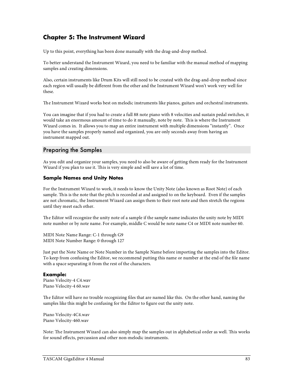 Tascam GigaStudio User Manual | Page 83 / 210