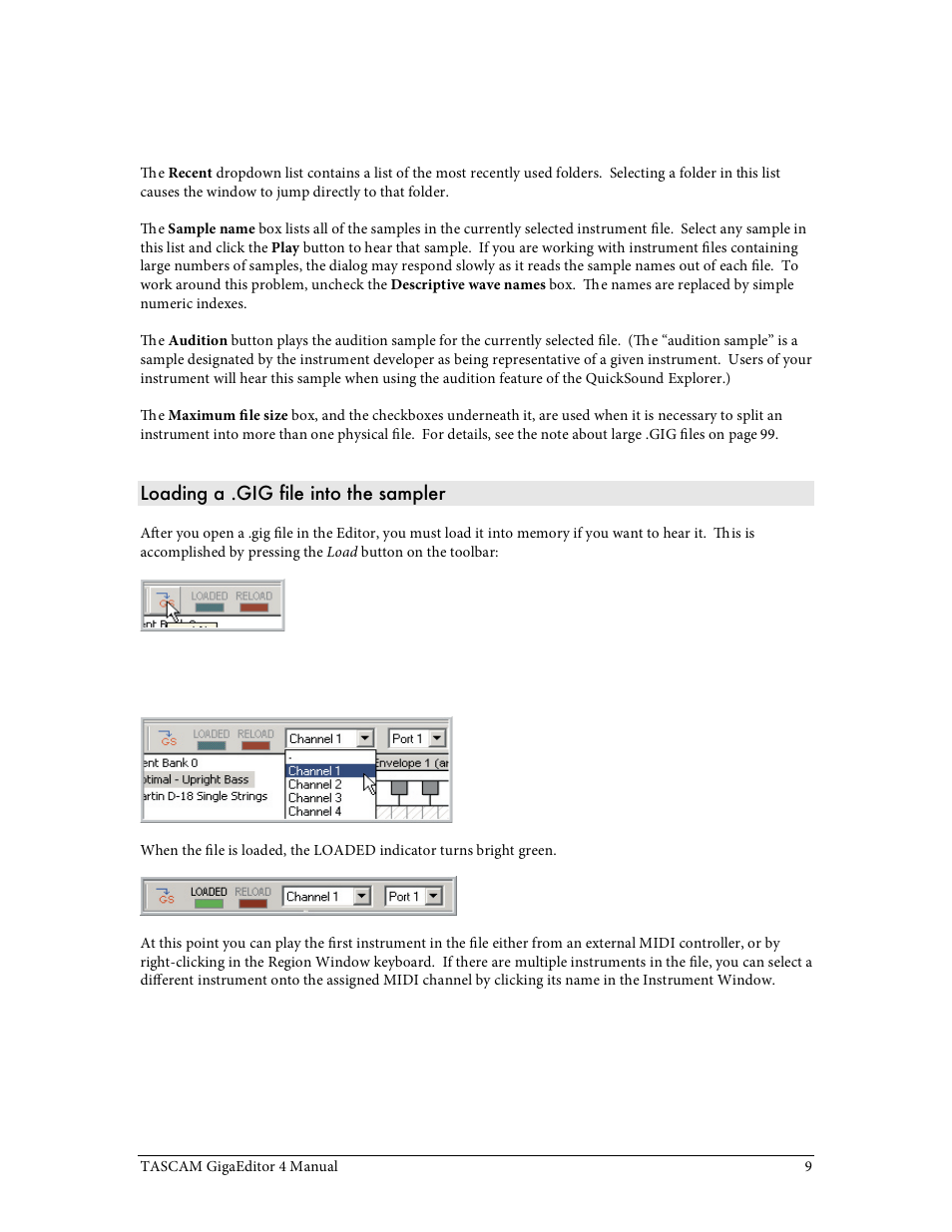 Tascam GigaStudio User Manual | Page 9 / 210