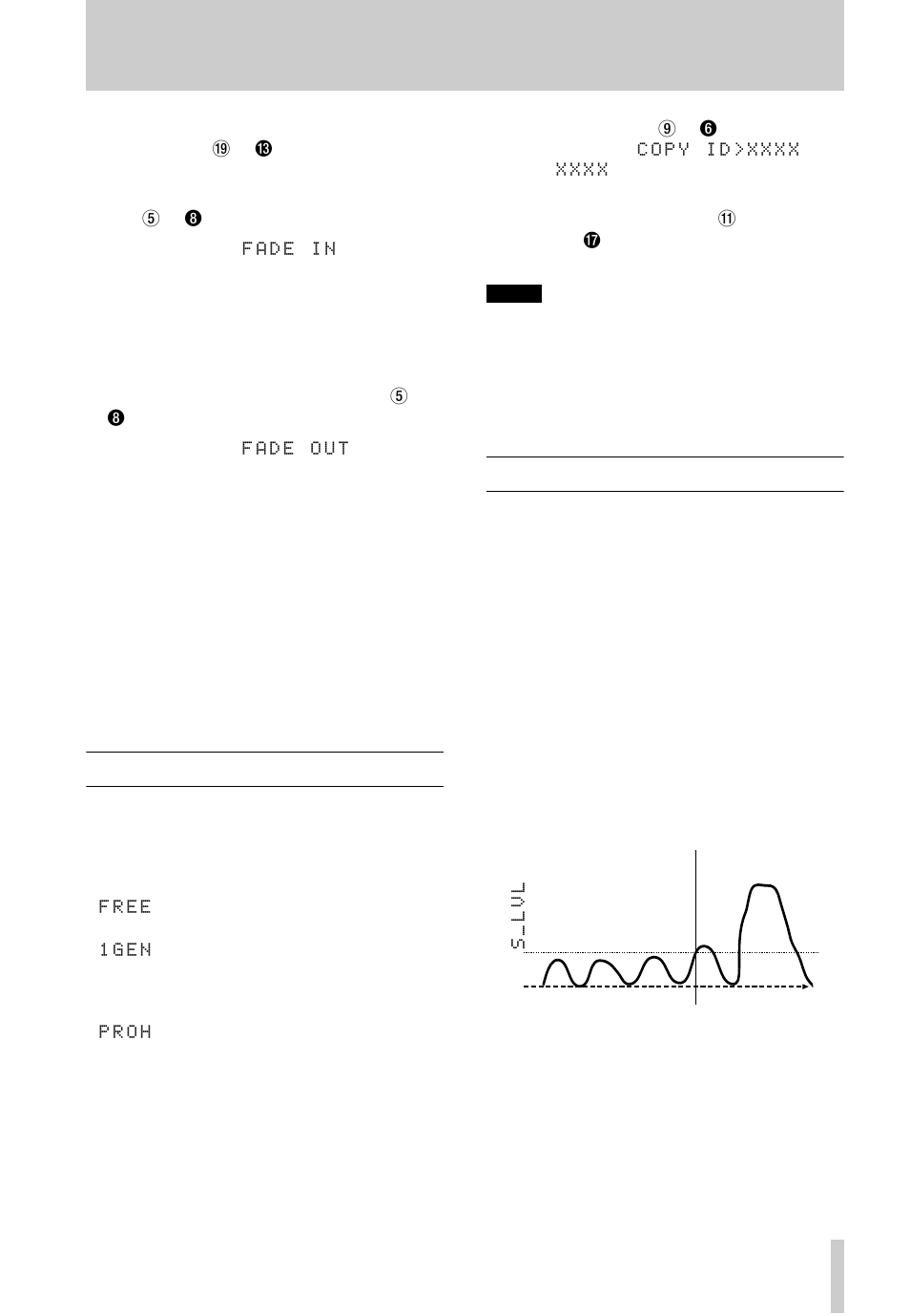 4 – recording—copy-protection, 4 copy-protection, 5 rehearsal | Tascam CD-RW2000 User Manual | Page 25 / 32