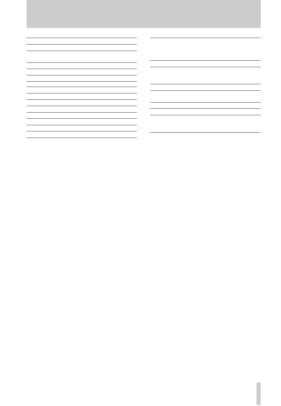 6 – reference and specifications—specifications | Tascam CD-RW2000 User Manual | Page 31 / 32