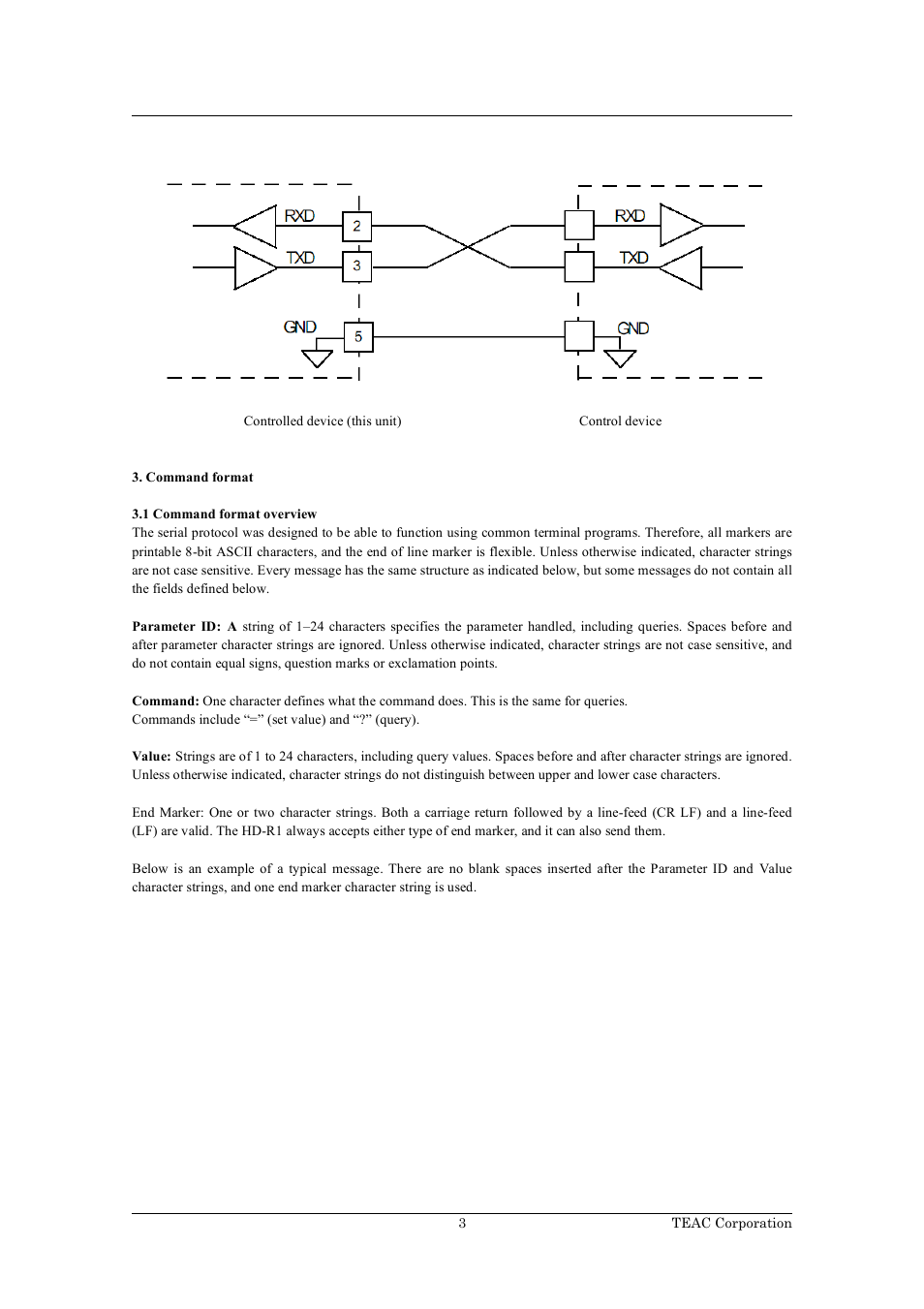 Tascam RS-232C HD-R1 User Manual | Page 3 / 16