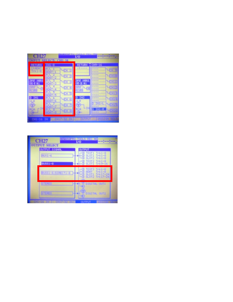 Settings | Tascam Digi 001 User Manual | Page 3 / 12