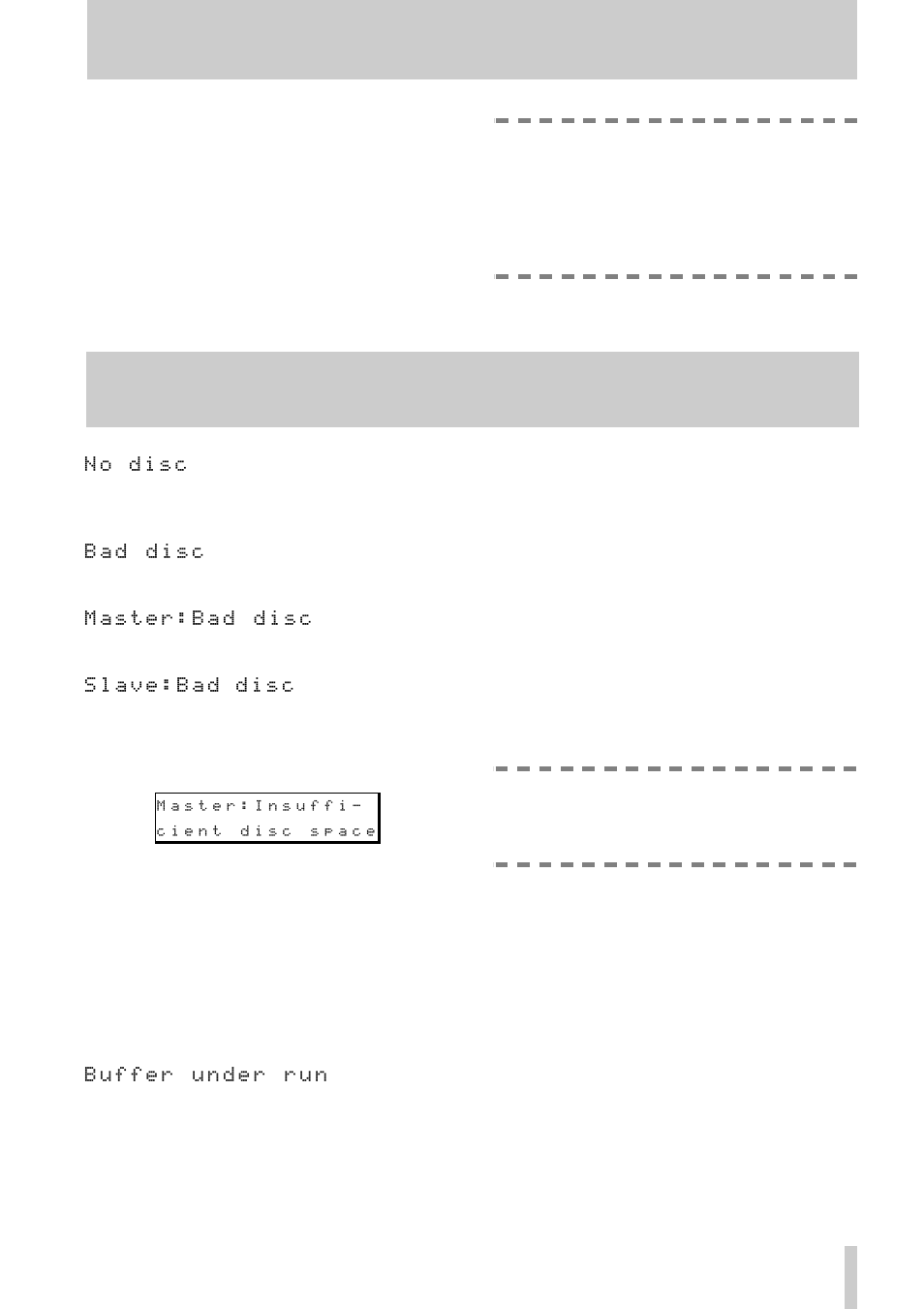 7 - compare cd-rom, 8 - error messages | Tascam CD-D4000 MKII User Manual | Page 11 / 12