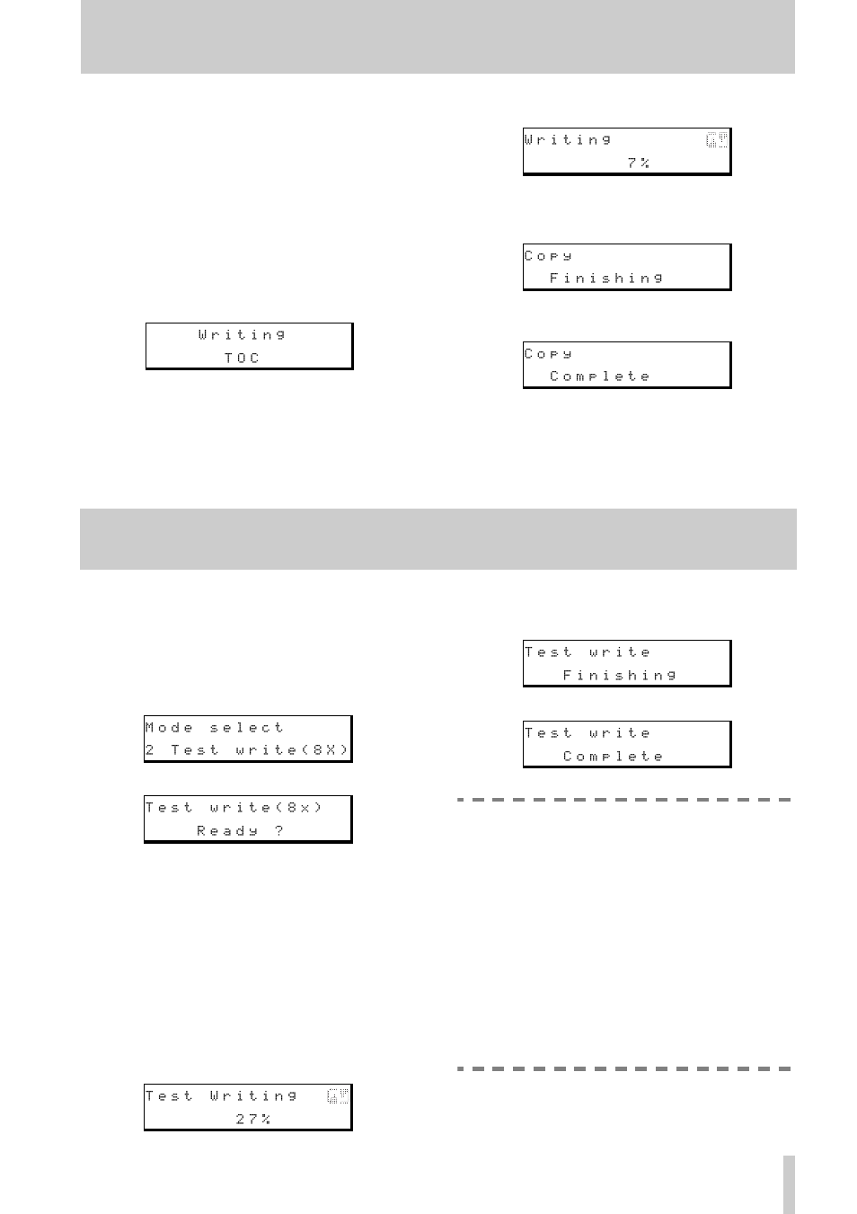 5 - disc copy, 6 - test before disc copy | Tascam CD-D4000 MKII User Manual | Page 9 / 12