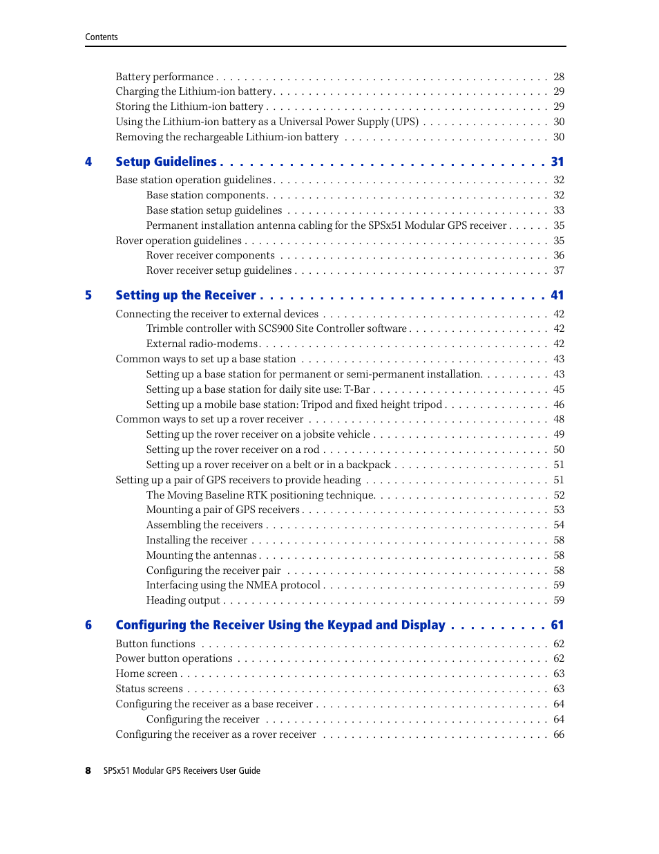 Trimble Outdoors SPSX51 User Manual | Page 10 / 188
