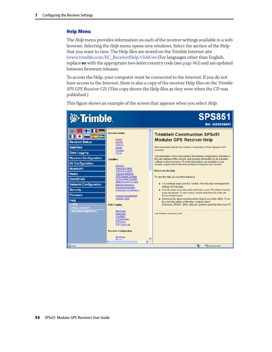 Trimble Outdoors SPSX51 User Manual | Page 100 / 188