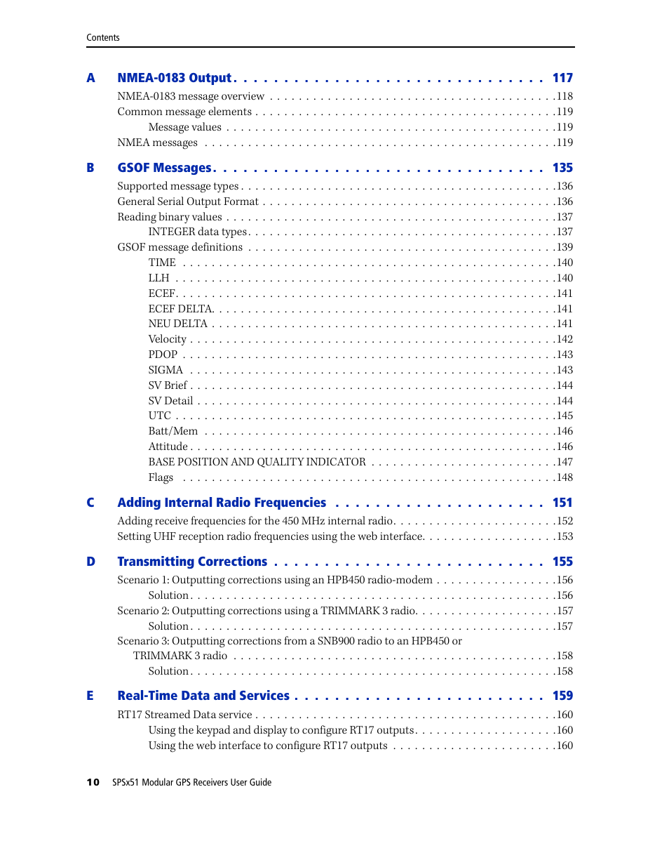 Trimble Outdoors SPSX51 User Manual | Page 12 / 188