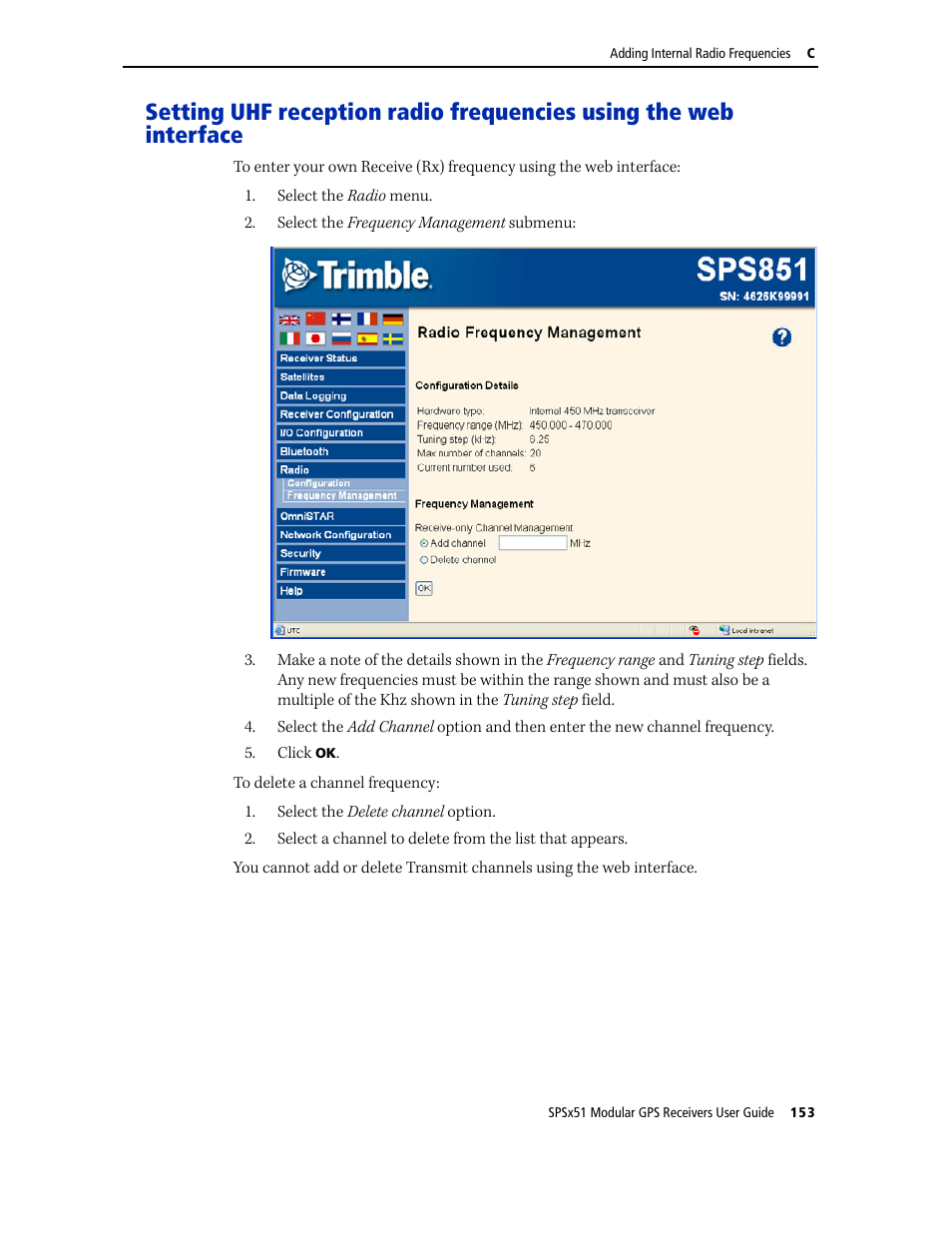 Trimble Outdoors SPSX51 User Manual | Page 155 / 188