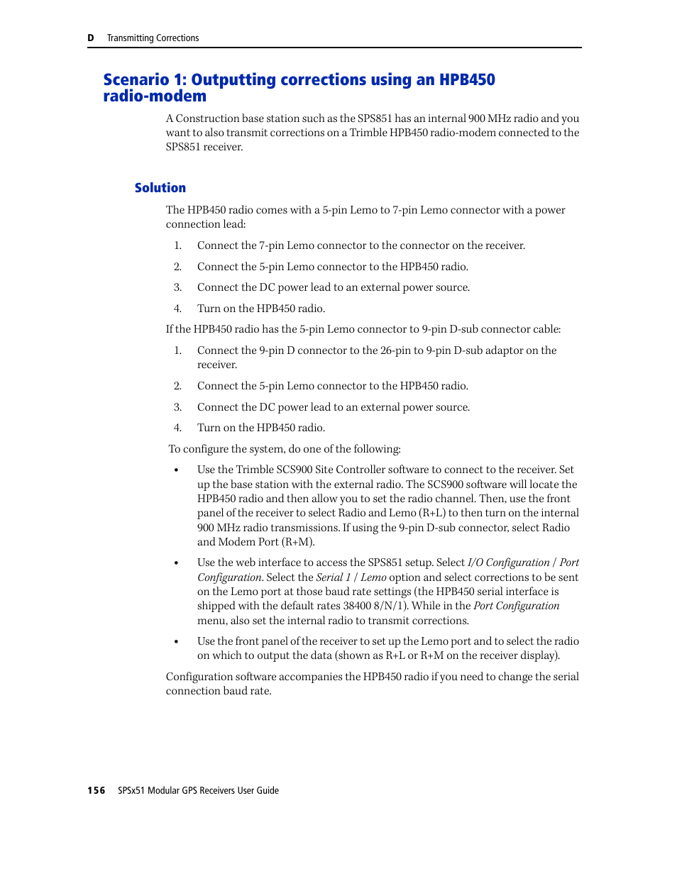 Solution | Trimble Outdoors SPSX51 User Manual | Page 158 / 188
