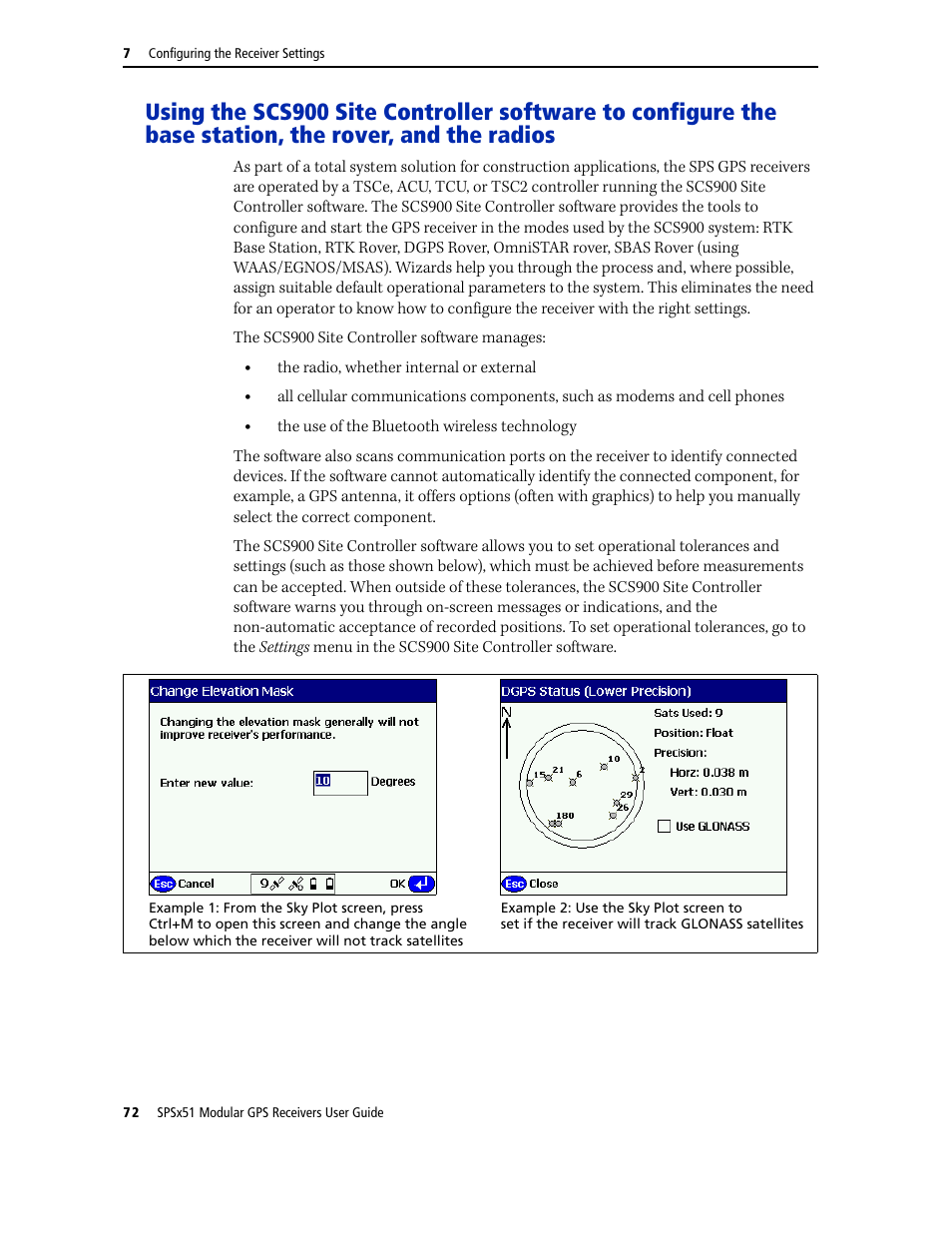 The radios | Trimble Outdoors SPSX51 User Manual | Page 74 / 188