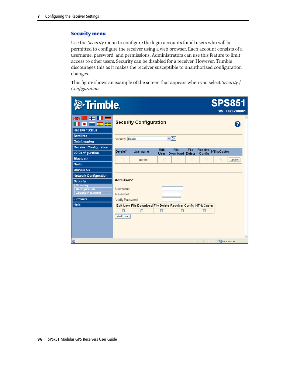 Trimble Outdoors SPSX51 User Manual | Page 98 / 188