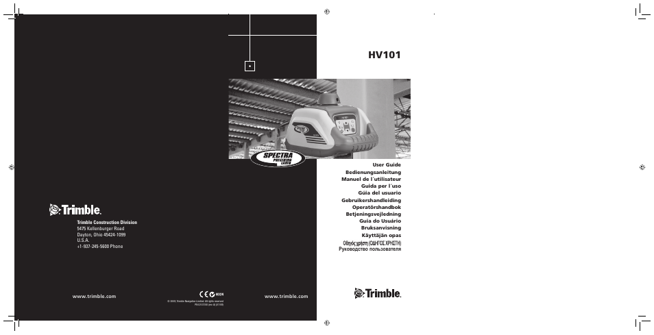 Trimble Outdoors HV101 User Manual | 110 pages