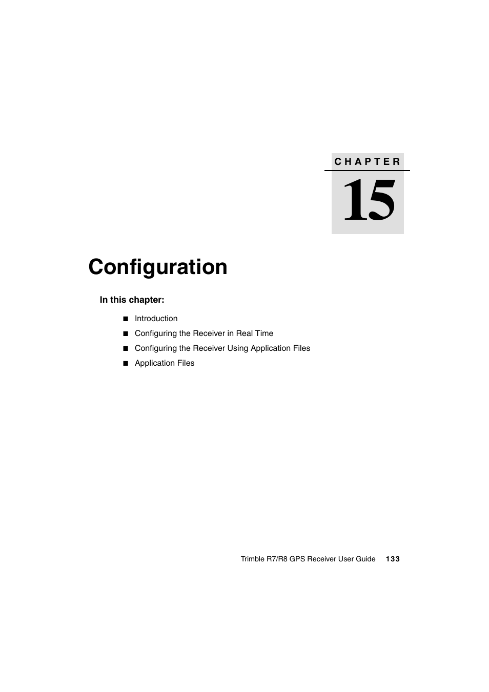 Configuration | Trimble Outdoors R7 User Manual | Page 145 / 222