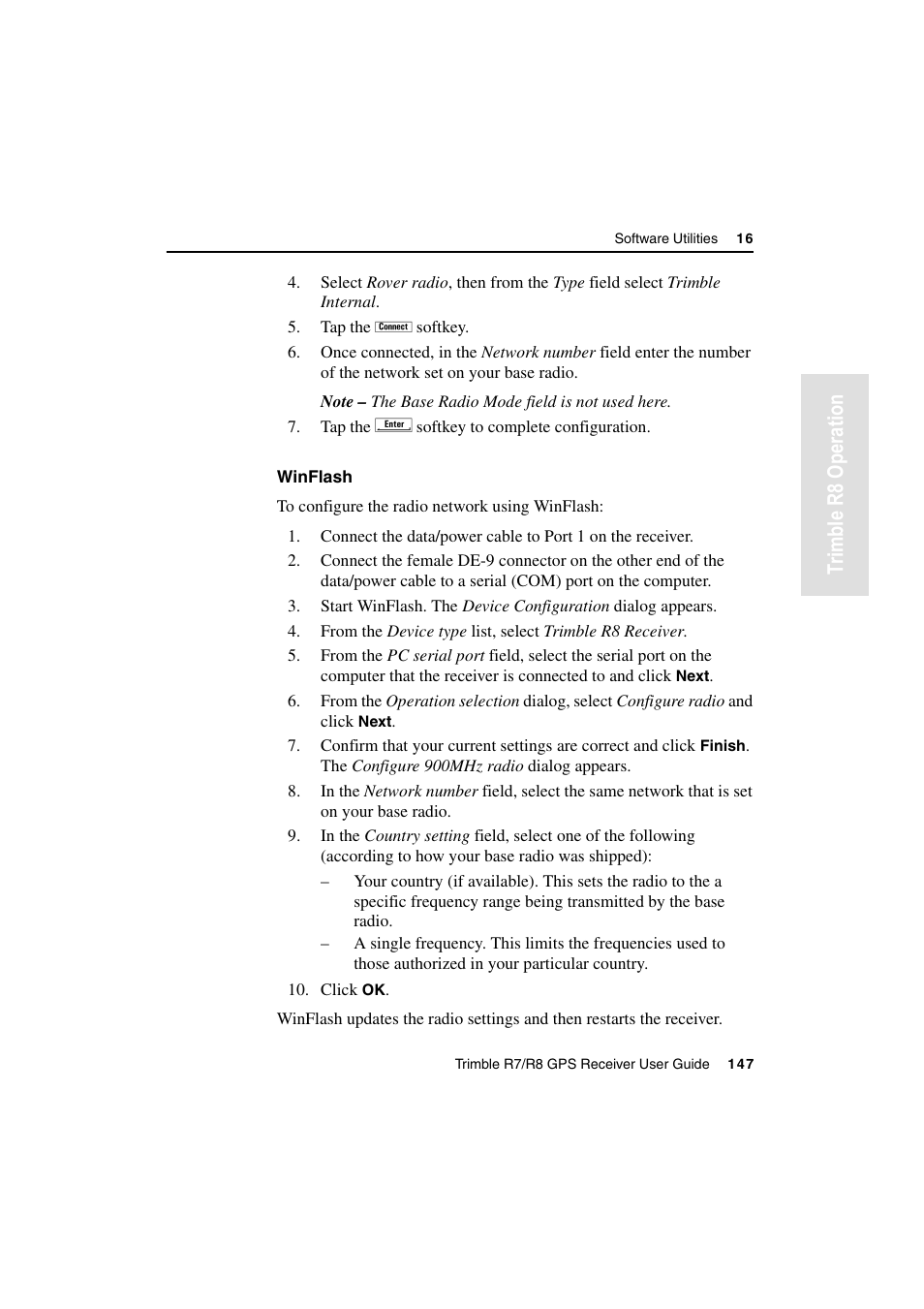 Tr imble r8 operation | Trimble Outdoors R7 User Manual | Page 159 / 222