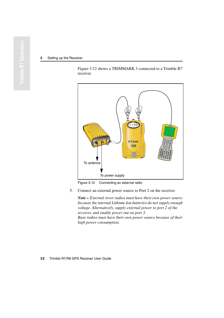 Tr imble r7 operation | Trimble Outdoors R7 User Manual | Page 44 / 222