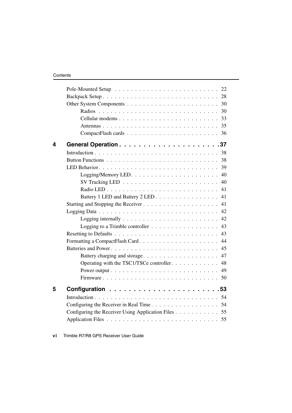 Trimble Outdoors R7 User Manual | Page 6 / 222