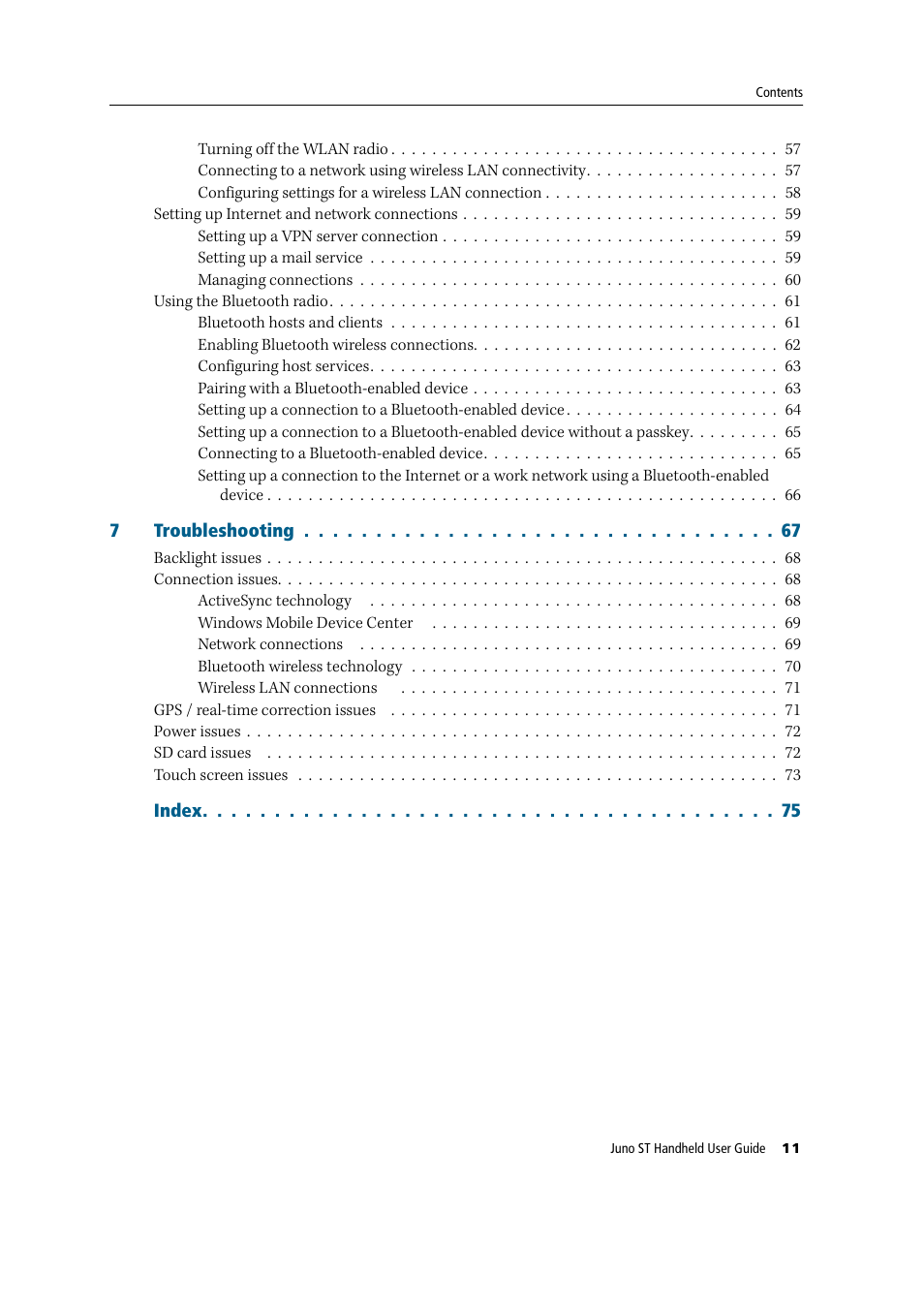 Trimble Outdoors JUNO ST handheld User Manual | Page 13 / 82