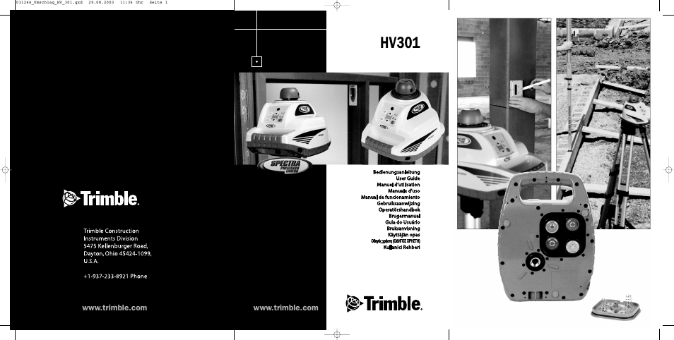 Trimble Outdoors HV301 User Manual | 94 pages