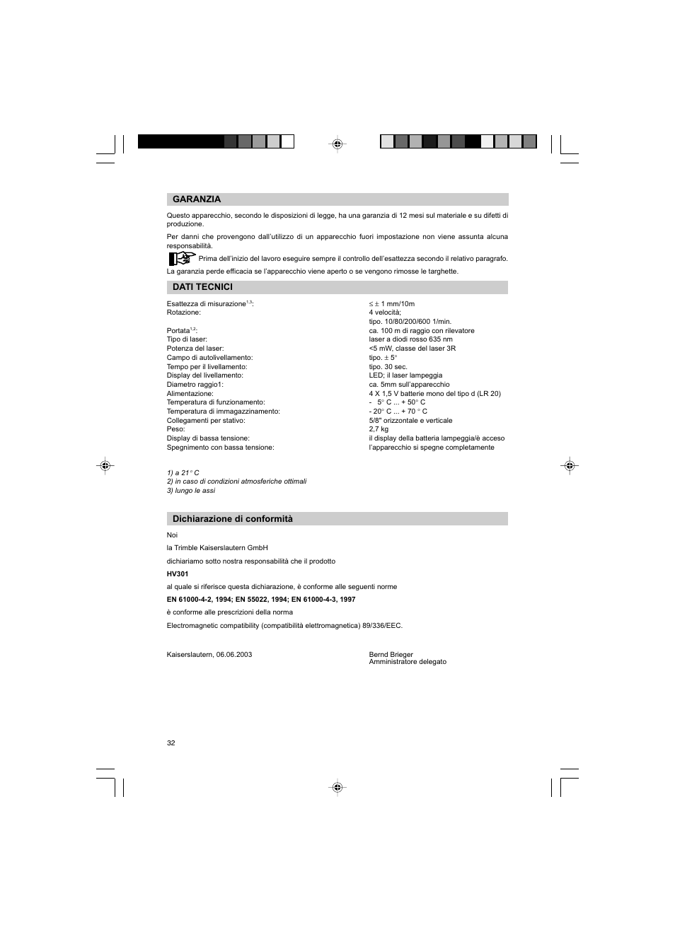 Trimble Outdoors HV301 User Manual | Page 29 / 94