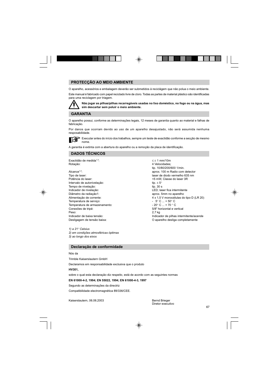 Trimble Outdoors HV301 User Manual | Page 64 / 94