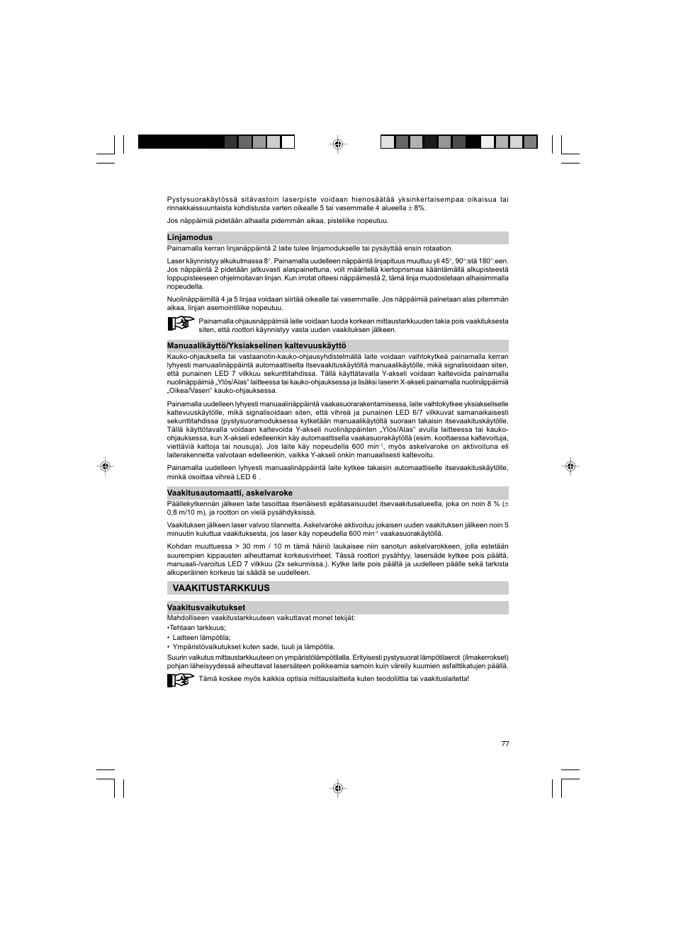 Trimble Outdoors HV301 User Manual | Page 74 / 94