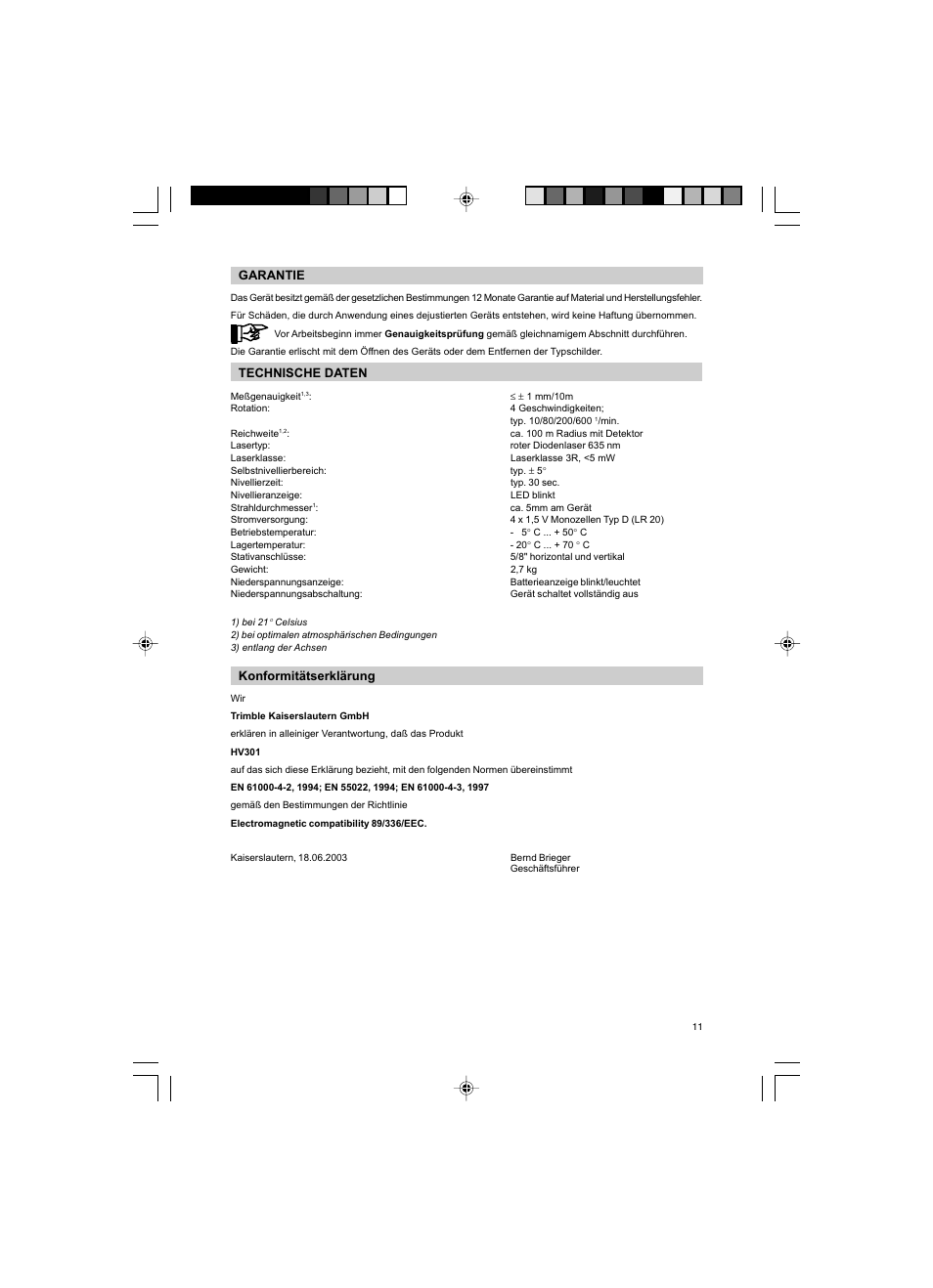 Trimble Outdoors HV301 User Manual | Page 8 / 94