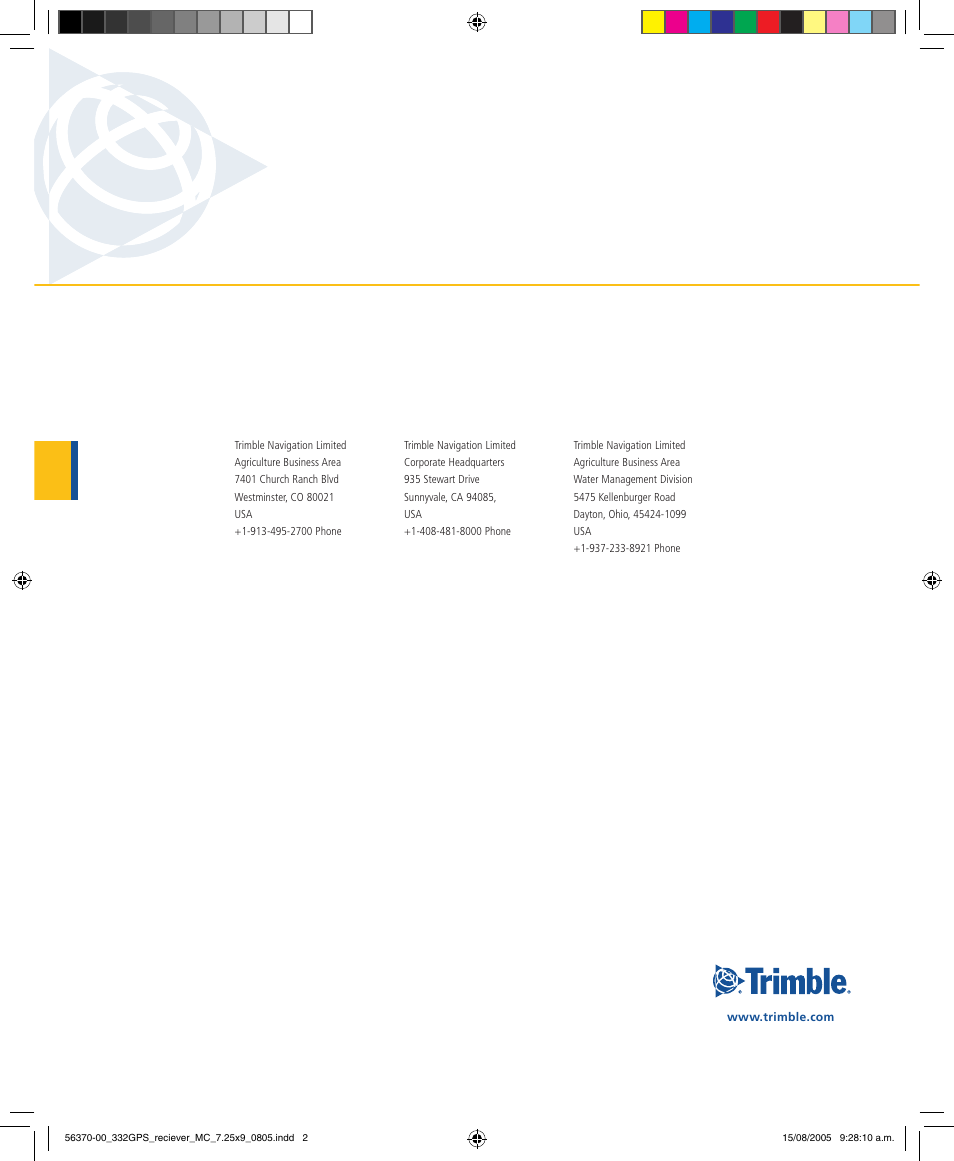 Trimble Outdoors AgGPS 332 User Manual | Page 2 / 126