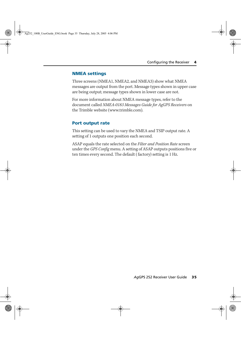 Trimble Outdoors AgGPS 252 User Manual | Page 41 / 72