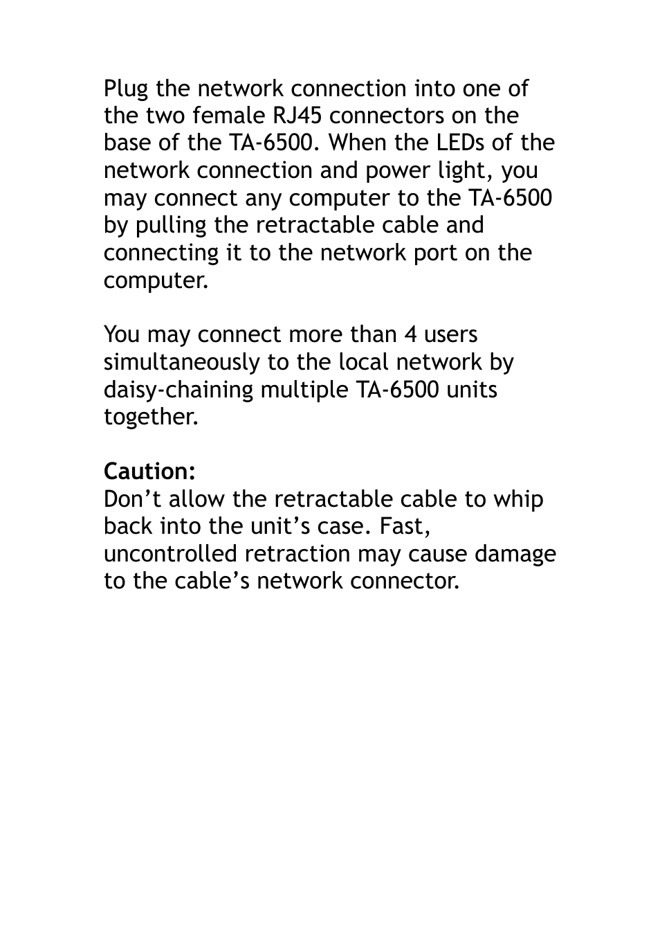 TeleAdapt TA-6500 User Manual | Page 9 / 16