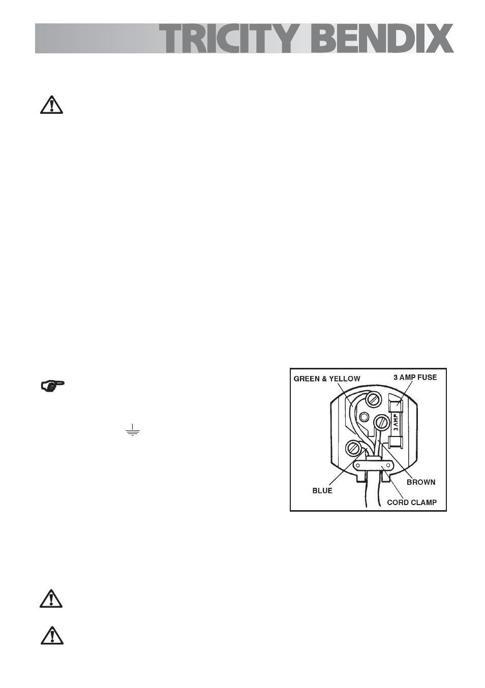 Electrical connections | Tricity Bendix TBG700 User Manual | Page 21 / 32