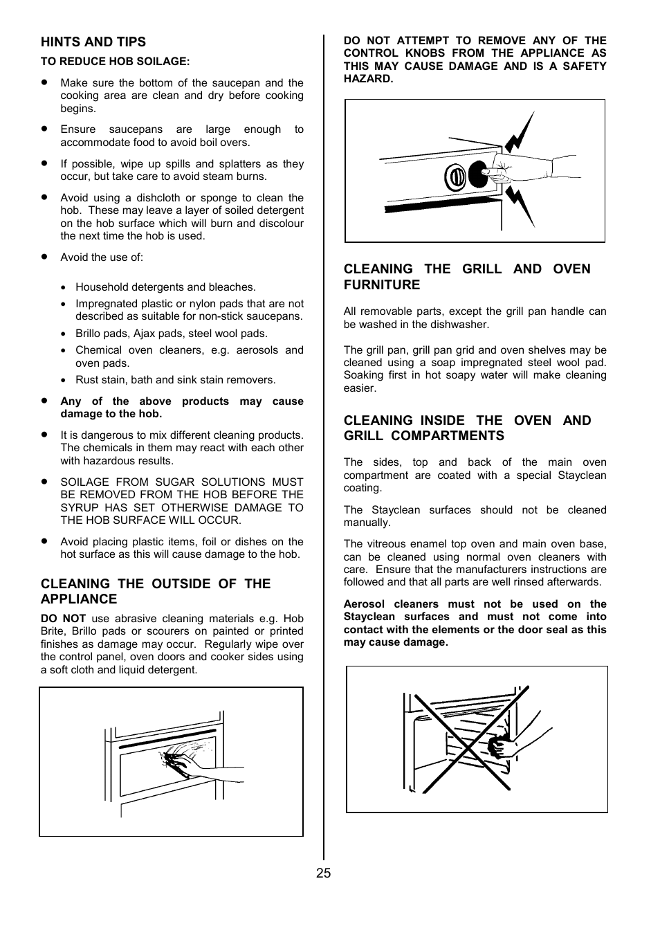 Tricity Bendix DSIE456 User Manual | Page 25 / 32