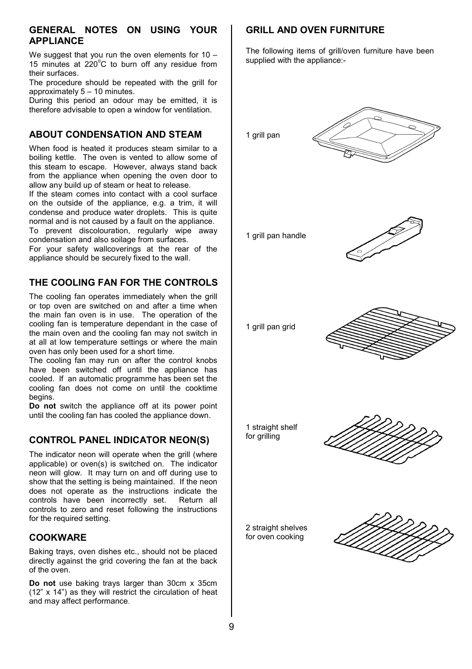 Tricity Bendix DSIE456 User Manual | Page 9 / 32