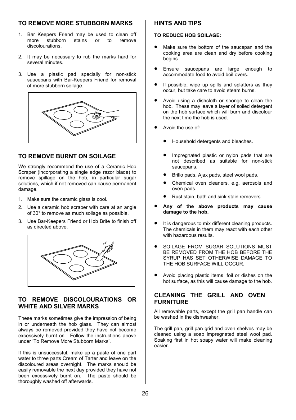 Tricity Bendix SIE524 User Manual | Page 26 / 32