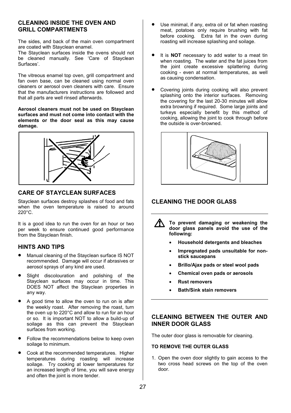 Tricity Bendix SIE524 User Manual | Page 27 / 32