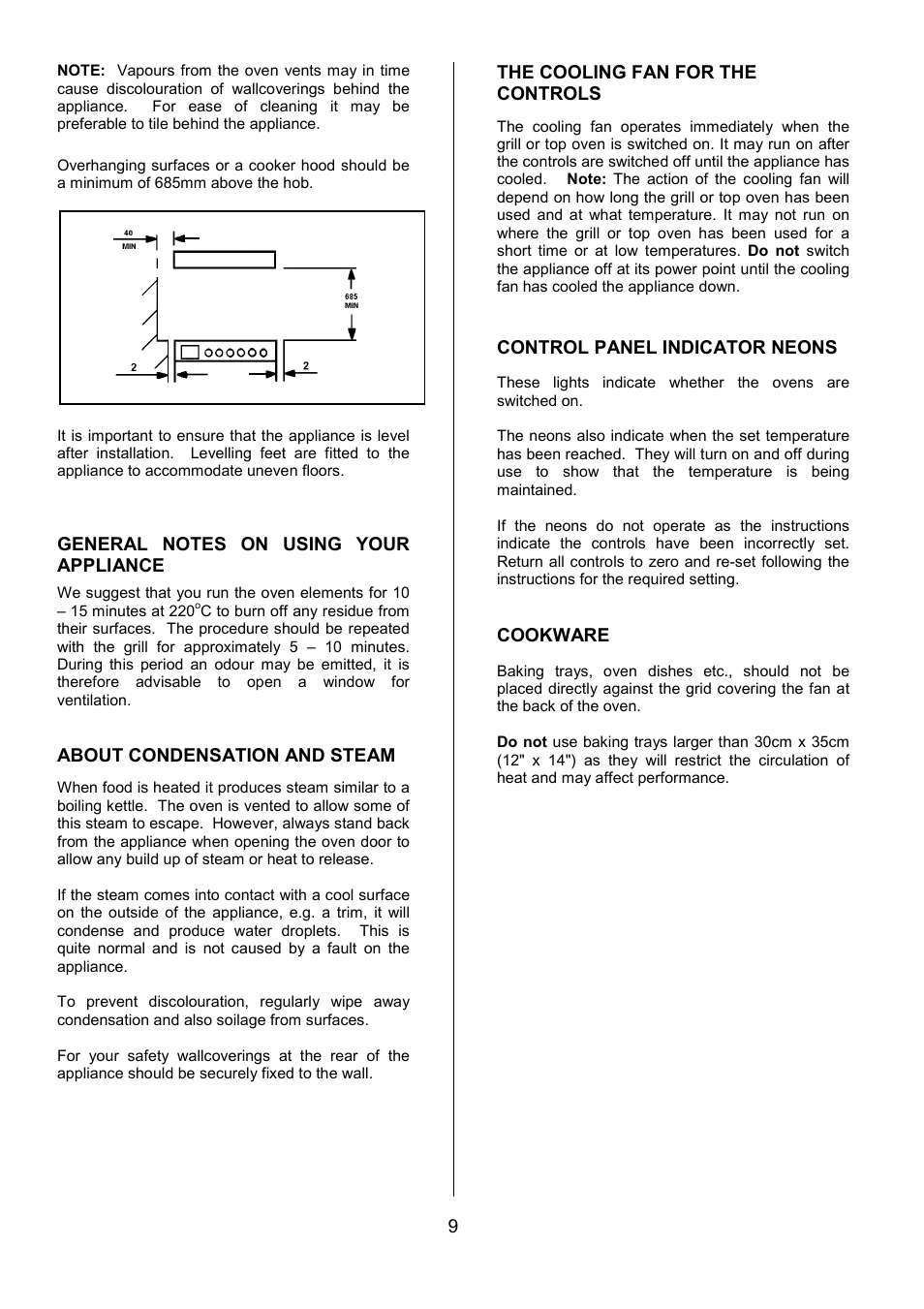 Tricity Bendix SIE524 User Manual | Page 9 / 32