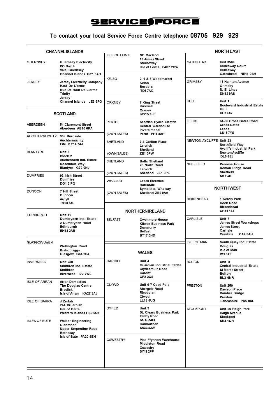 Tricity Bendix TBS 613 User Manual | Page 14 / 18