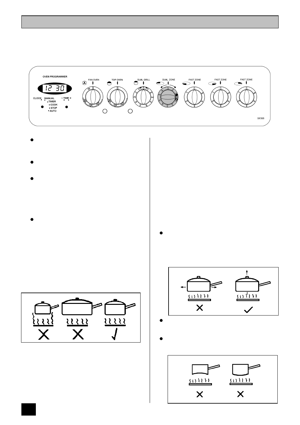 The ceramic hob | Tricity Bendix SIE 505 User Manual | Page 14 / 36