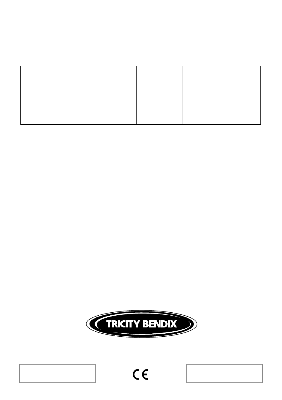 Tricity Bendix BS 612/2 User Manual | Page 40 / 40