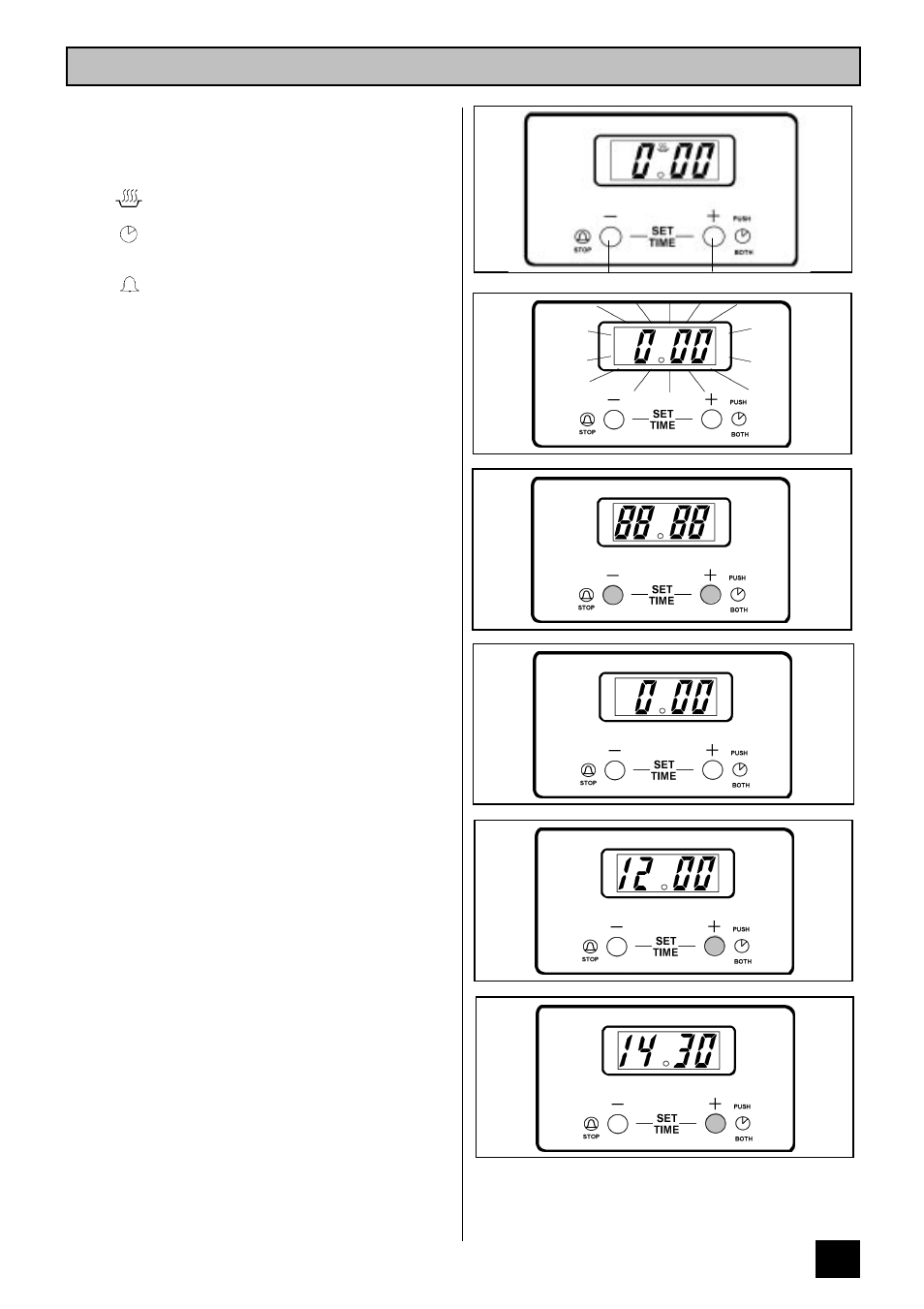 Electronic minute minder | Tricity Bendix BD900 User Manual | Page 17 / 35