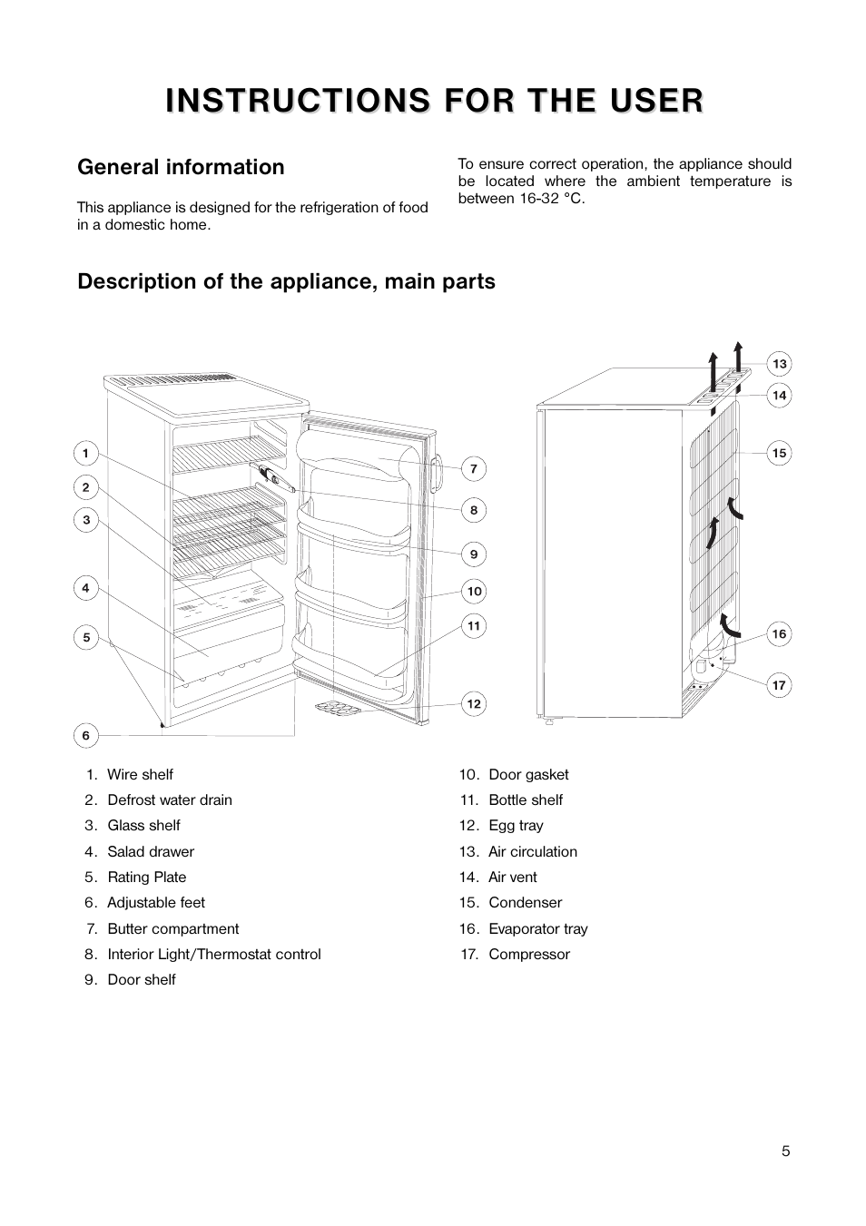 Tricity Bendix TB 89 L User Manual | Page 5 / 20