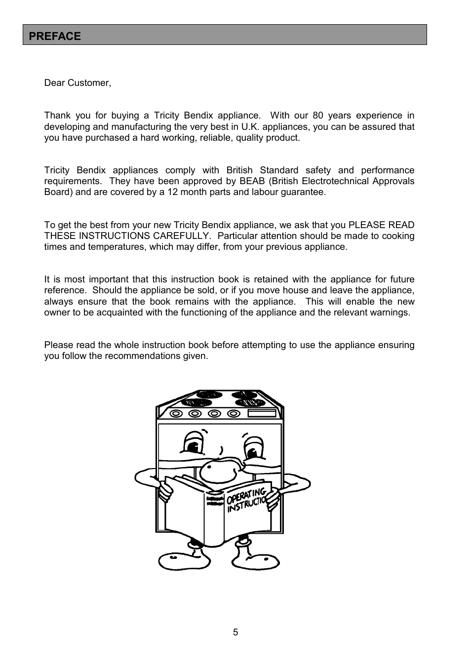 Tricity Bendix SIE531 User Manual | Page 5 / 32