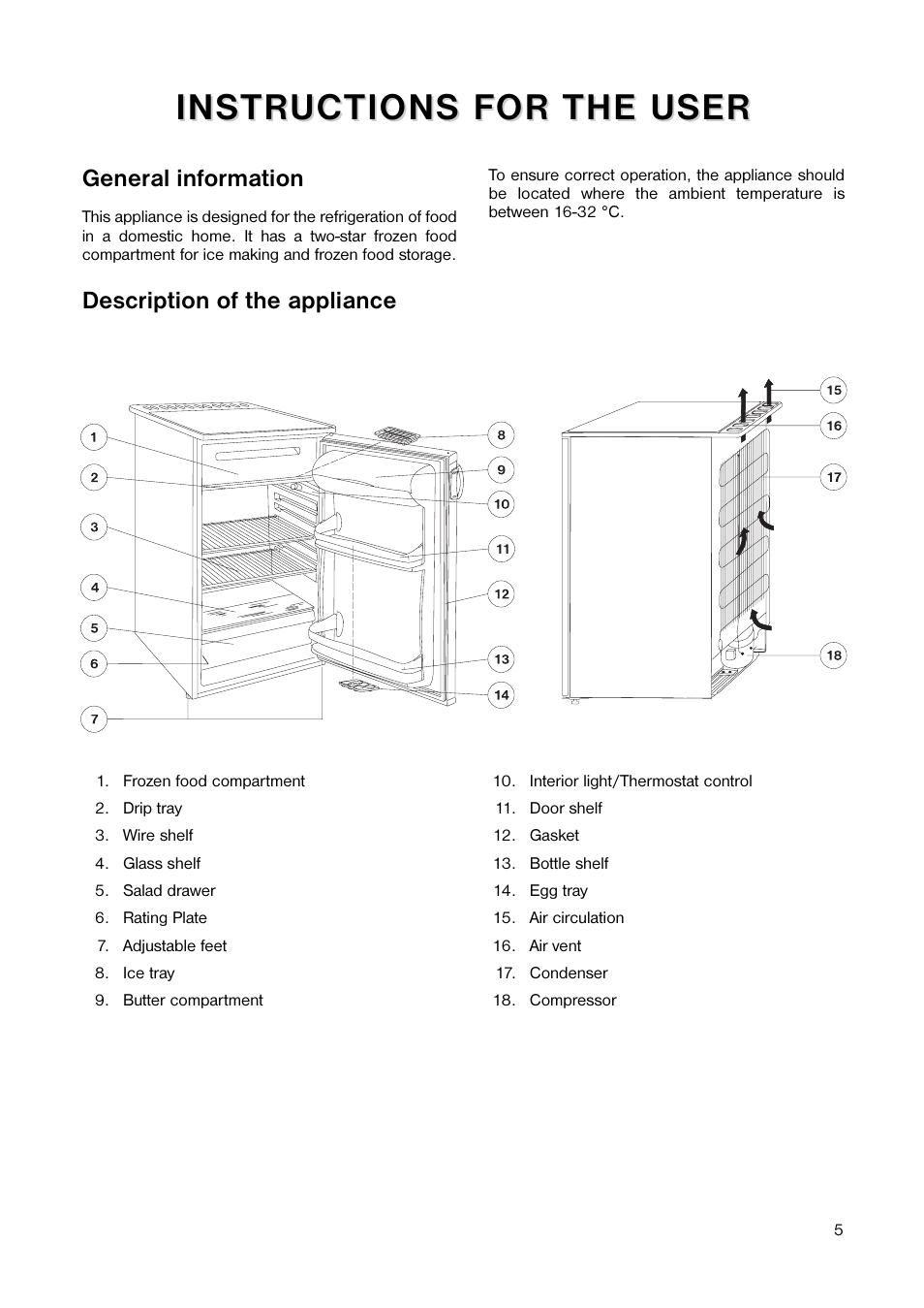 Tricity Bendix TB 55 R User Manual | Page 5 / 20