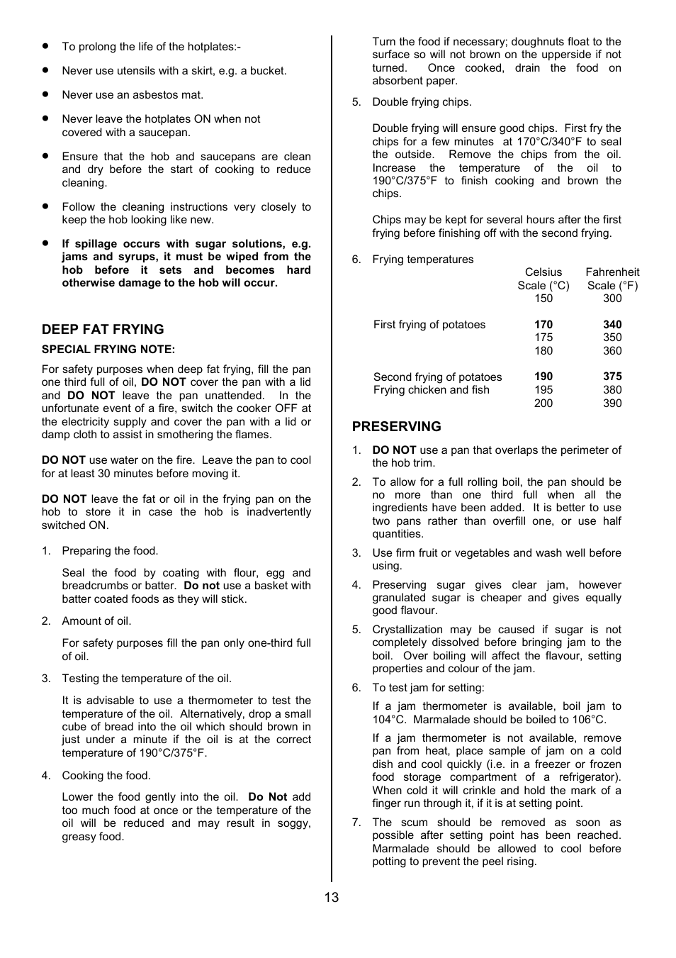 Tricity Bendix CSE500 User Manual | Page 13 / 32