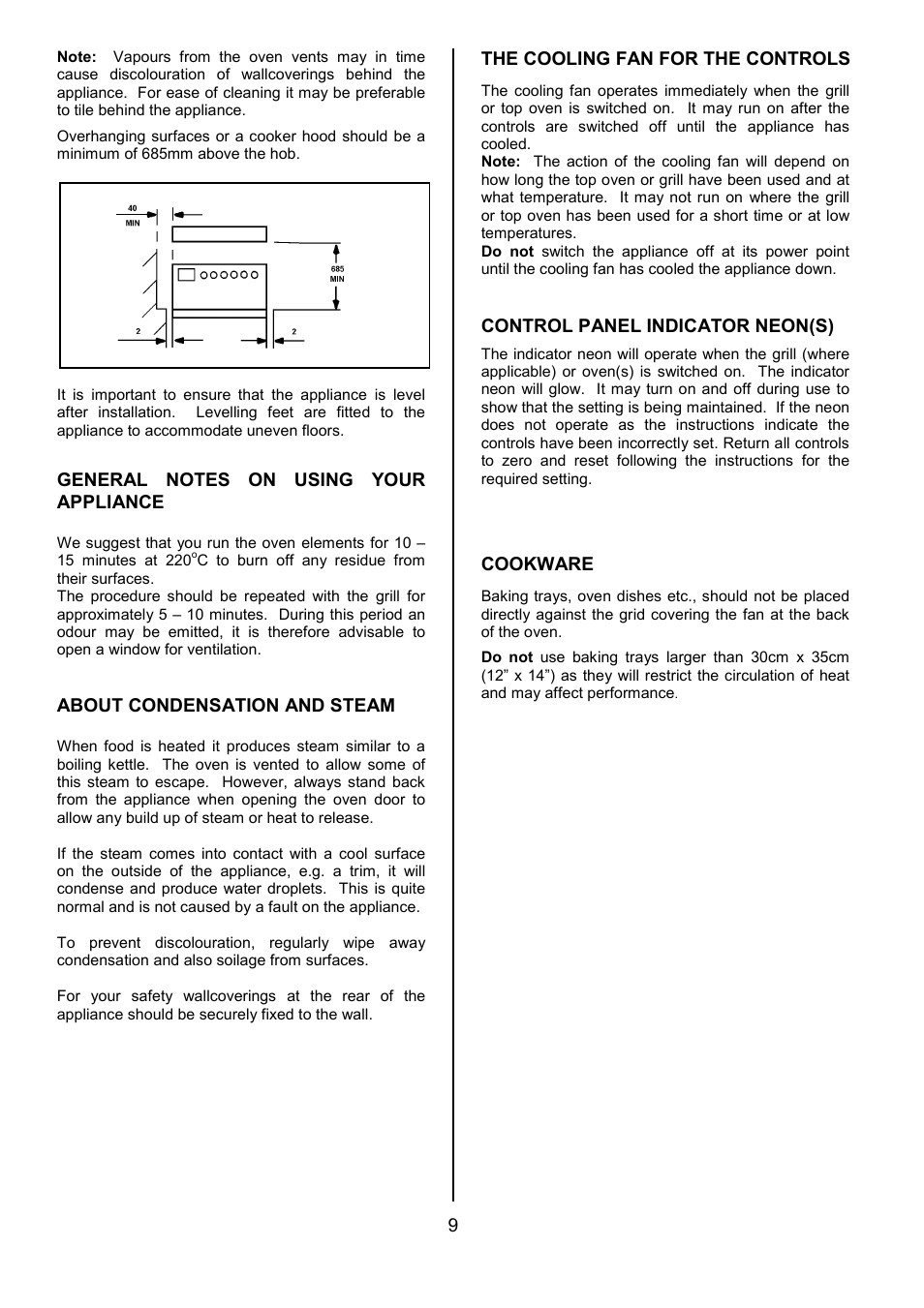 Tricity Bendix CSE500 User Manual | Page 9 / 32