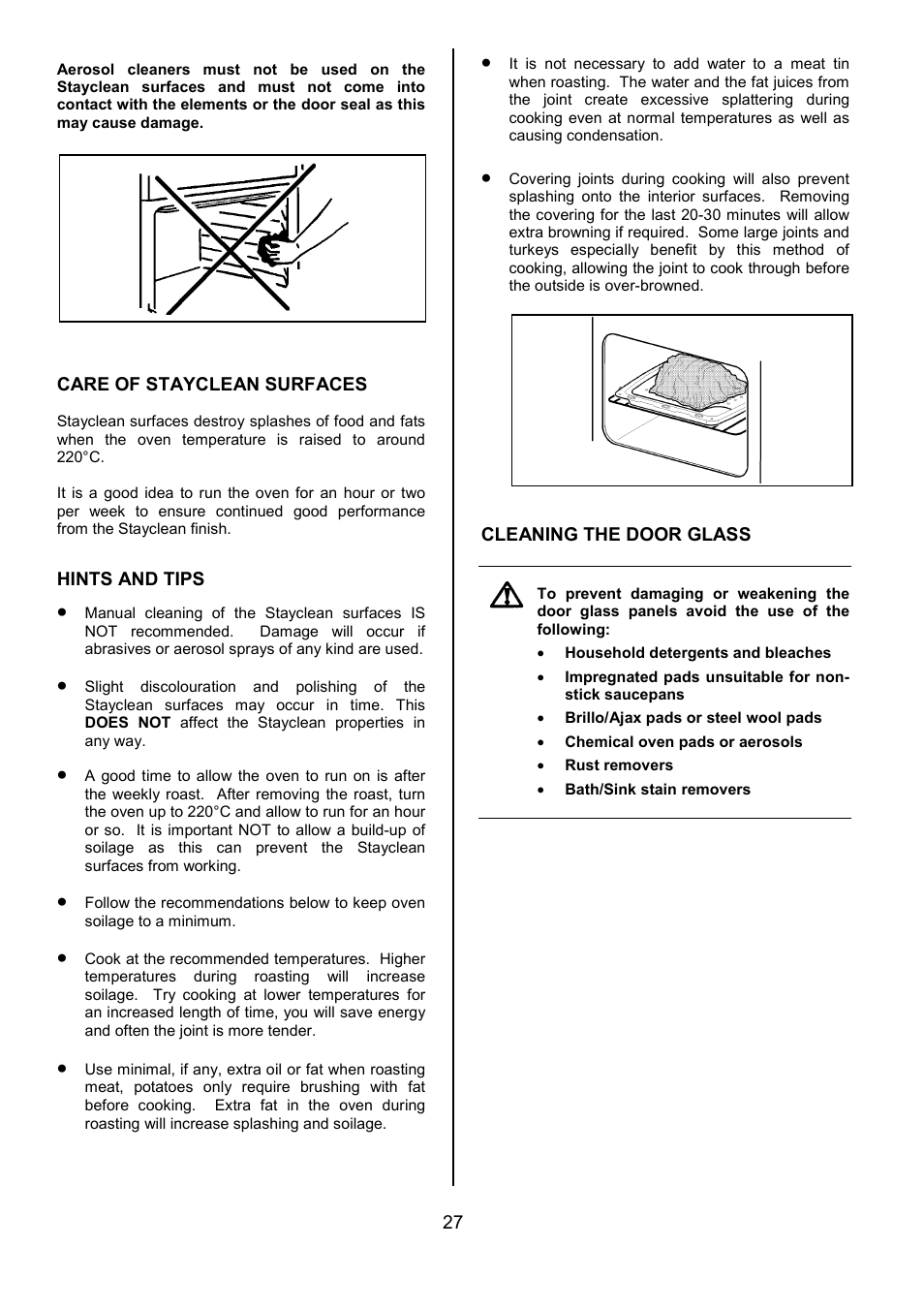 Tricity Bendix DSIE502 User Manual | Page 27 / 32